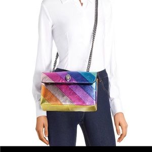 KURT GEIGER Kensington Leather Rainbow Bag NWT Small
